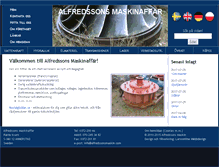 Tablet Screenshot of alfredssonsmaskin.com